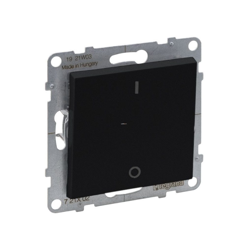 Legrand Suno negru 102 comutator bipolar, fără cadru 10AX 721402