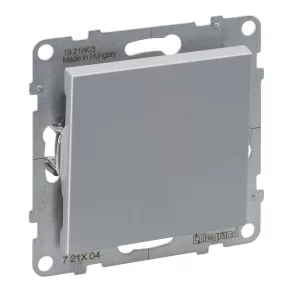 Întrerupător unipolar Legrand Suno 16AX, aluminiu - 721304