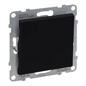 Întrerupător unipolar Legrand Suno 16AX, negru - 721404