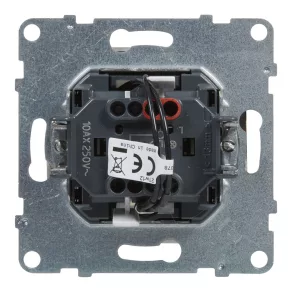   Întrerupător unipolar Legrand Suno cu indicator luminos 10AX, alb - 721111