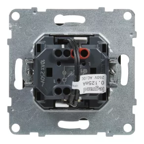   Întrerupător unipolar Legrand Suno cu indicator luminos 10AX, negru - 721411