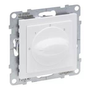 Comutator cu trepte Legrand Suno (0, 1, 2, 3), alb - 721140