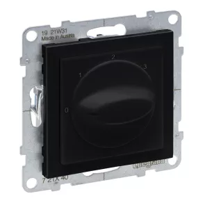   Comutator cu trepte Legrand Suno (0, 1, 2, 3), negru - 721440