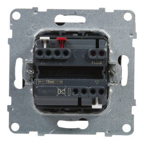   Comutator pentru rulouri Legrand Suno (3 poziții) 6A, pentru control direct al motoarelor cu întrerupătoare mecanice de limitare, negru - 721439