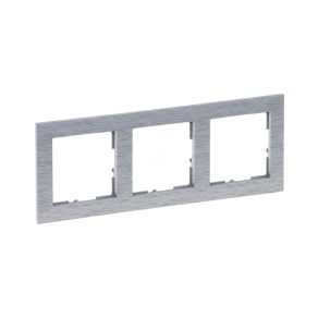 Cadru Legrand Suno 3, aluminiu lustruit - 721563
