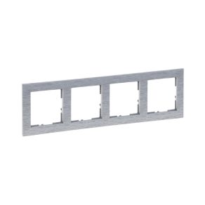 Cadru Legrand Suno 4, aluminiu lustruit - 721564