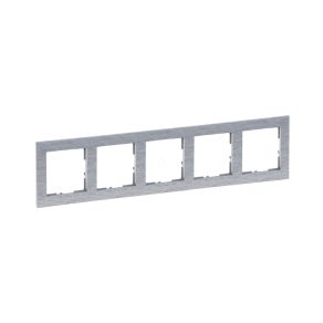 Cadru Legrand Suno 5, aluminiu lustruit - 721565