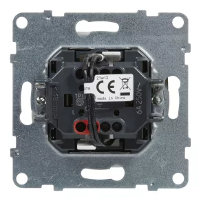   Indicator luminos cu buton unipolar Legrand Suno cu suport pentru etichetă, alb - 721110