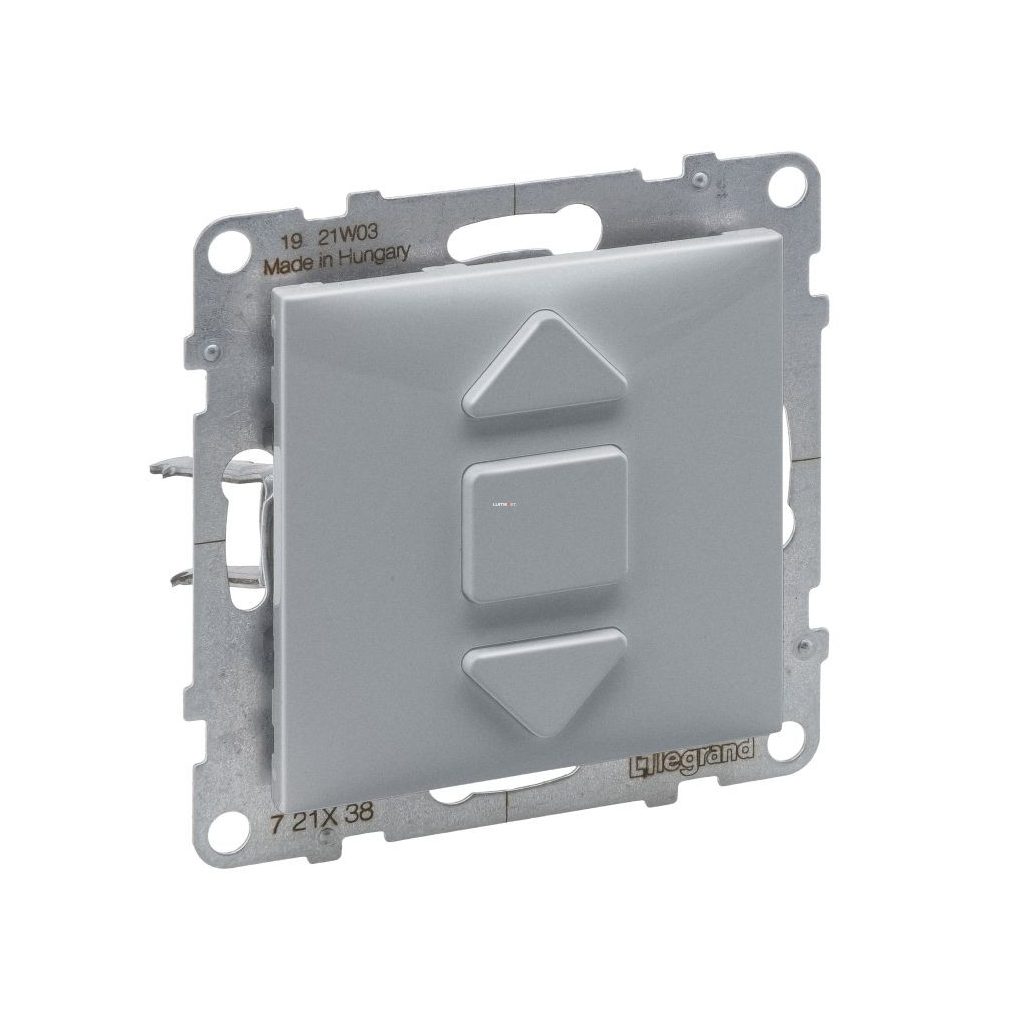 Legrand Suno aluminiu obturator push-button (2 poziții) 6A, fără cadru 721338