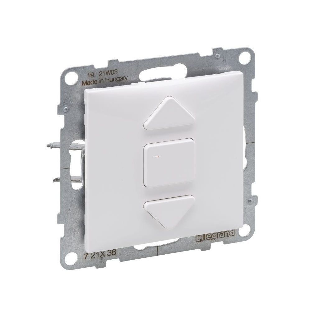 Legrand Suno alb obturator push-button (2 poziții) 6A, fără cadru 721138