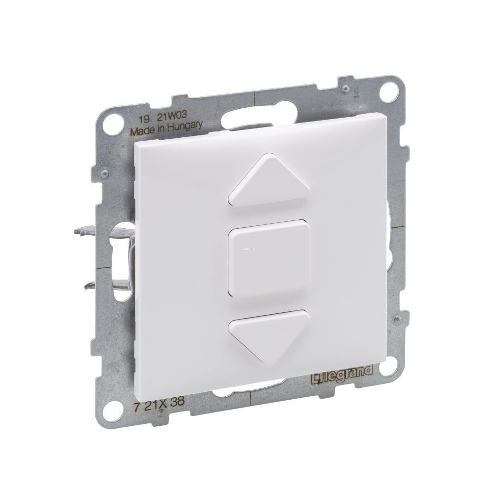 Legrand Suno buton alb pentru jaluzele (2 poziții) 6A, fără cadru 721138