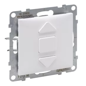   Întrerupător pentru rulouri Legrand Suno (3 poziții) 6A, pentru motoare cu comandă electronică, alb - 721138
