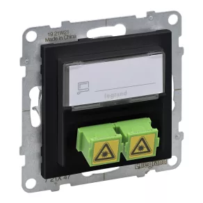 Priză optică Legrand Suno SC/APC, negru - 721447