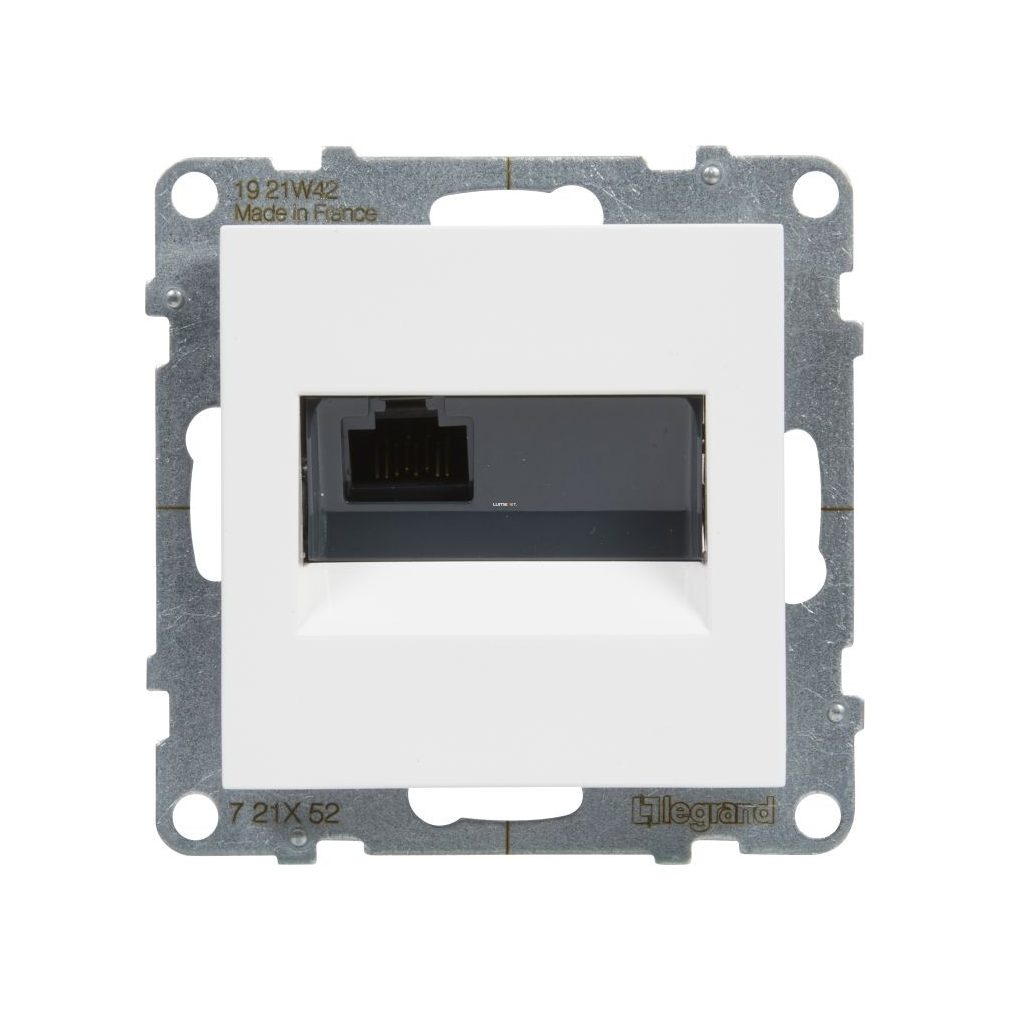 Legrand Suno alb 1xRJ45 UTP Cat.6 soclu, fără cadru 721152