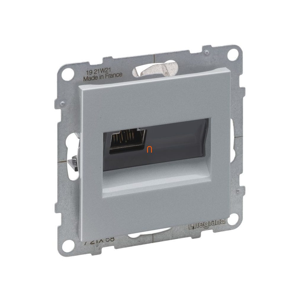 Legrand Suno aluminiu 1xRJ45 STP Cat.6A priză, fără cadru 721358