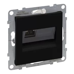 Priză Legrand Suno RJ45 Cat.6A STP, negru - 721458