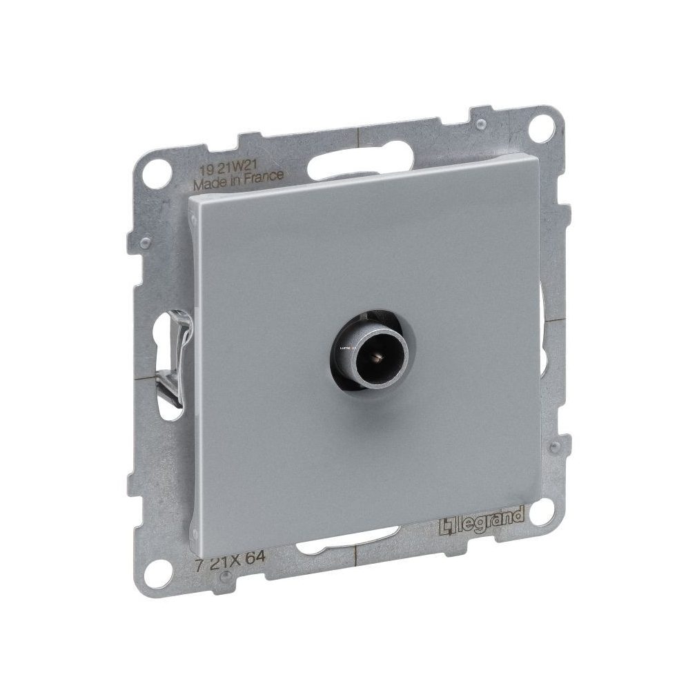 Legrand Suno aluminiu priză TV cu punct de stelă, cu închidere, fără ramă 721364