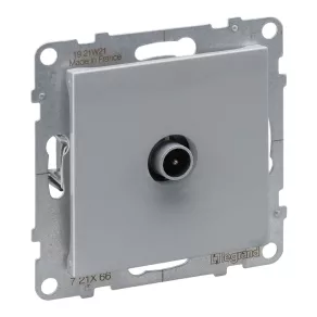   Priză TV Legrand Suno, capac de închidere (10 dB), aluminiu - 721366