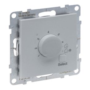   Termostat de cameră Legrand Suno pentru încălzire prin pardoseală, 16 A, aluminiu - 721337