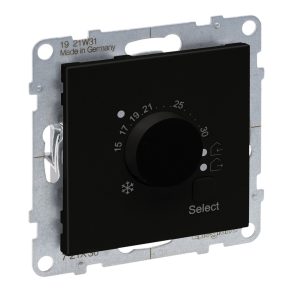 Termostat de cameră Legrand Suno, 8A, negru - 721436