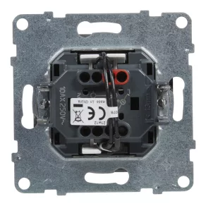   Comutator Legrand Suno cu indicator luminos 10AX, aluminiu - 721316