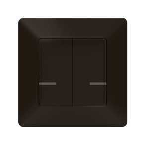   Legrand Valena Life-Netatmo comutator dublu inteligent fără fir (ETV), montat la suprafață, cu 1 cadru, negru - 756387