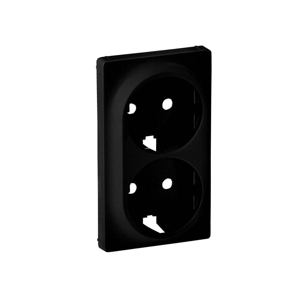 Legrand Valena Life negru 2x2P+F priză de conectare cu capac 756952