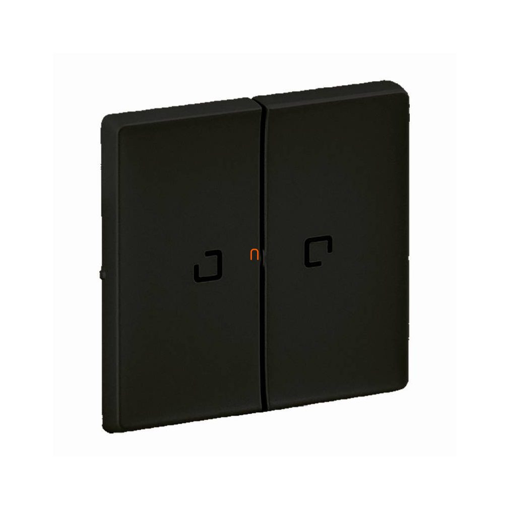 Legrand Valena Life negru cu două butoane și indicator luminos 756222