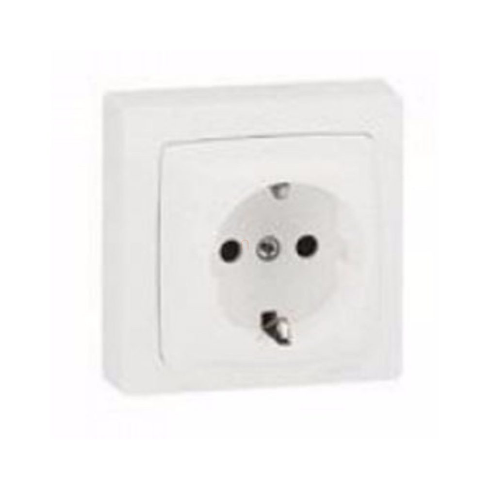 Legrand Oteo 2P+F priză de perete, cu ramă 696029
