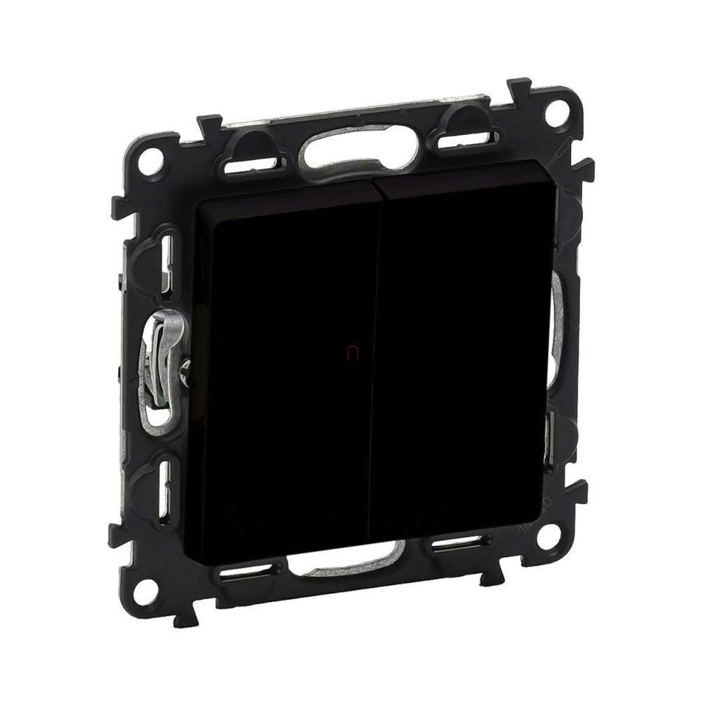 Legrand Valena Life 756318 kettős váltóérintkezős nyomó fekete