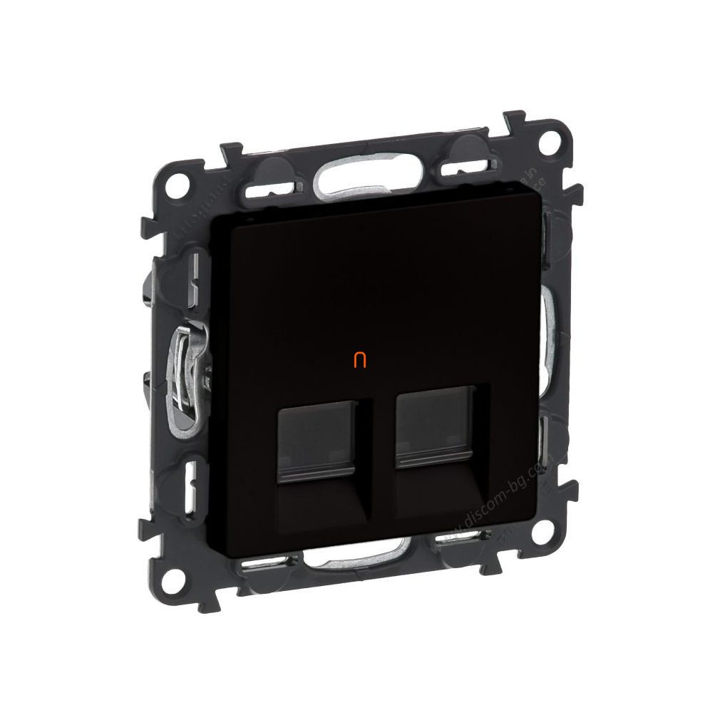 Legrand Valena Life 756347 2xRJ45 STP Cat6 priză neagră