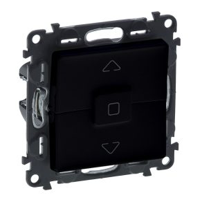   Mecanism de comutare pentru rulouri Legrand Valena Life, pentru control direct al unui motor cu întrerupătoare mecanice de limitare, negru - 756329