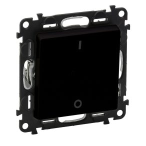   Mecanism de comutare bipolar Legrand Valena Life cu capac, 10 AX, negru - 756322