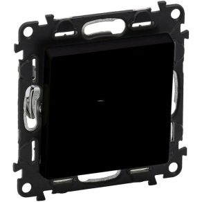   Mecanism cu buton Legrand Valena Life cu capac, negru - 756311
