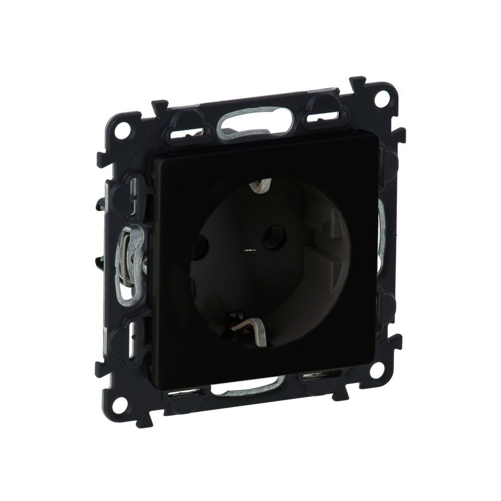 Legrand Valena Life 2P+F priză, cu arc, negru (756321)