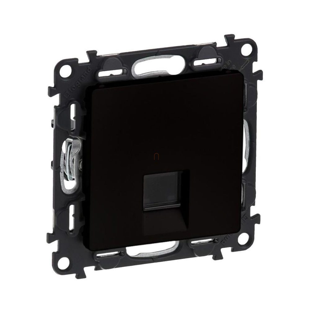 Valena Life 756340 1xRJ45 UTP Cat5e aljzat fekete Legrand