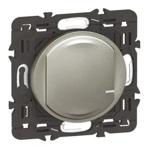   Comutator/dimmer inteligent Legrand Céliane Netatmo din titan (actuator), fără conductor neutru (retrofit), fără ramă - 067771A