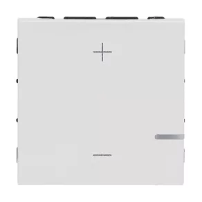   Legrand Program Mosaic comutator cu buton dimmer 125W, 2 fire, alb - 078407A