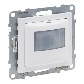   Întrerupător cu senzor de mișcare (PIR) Legrand Suno, LED 500 W, 3 fire, alb - 721177A