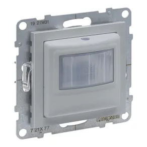   Întrerupător cu senzor de mișcare (PIR) Legrand Suno, LED 500 W, 3 fire, aluminiu - 721377A