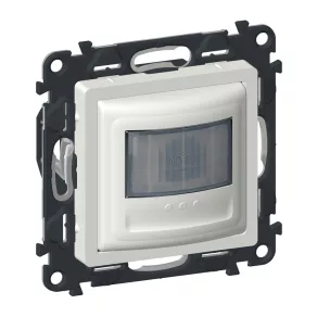   Întrerupător cu senzor de mișcare (PIR) Legrand Valena Life, 2-150 W (LED max. 100 W), 2 fire, buton încorporat, alb - 752172A