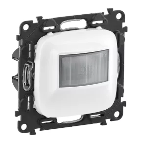   Întrerupător cu senzor de mișcare (PIR) Legrand Valena Allure, 2-150 W (LED max. 100 W), 2 fire, aluminiu - 752970A