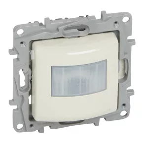   Întrerupător cu senzor de mișcare (PIR) Legrand Niloé, LED 500 W, 3 fire, bej - 764682A