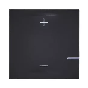   Legrand Program Mosaic comutator cu buton dimmer 125W, 2 fire, negru - 079107LA