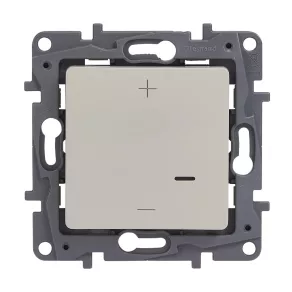   Legrand Niloé întrerupător cu buton dimmer 125W, 2 fire, bej - 665214A