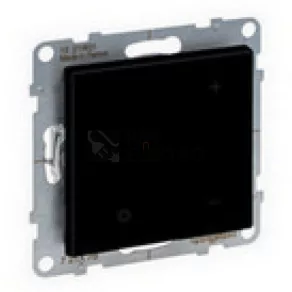   Comutator cu buton Legrand Suno 125 W, 2 fire, negru - 721478A