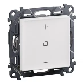   Legrand Valena Life întrerupător cu buton dimmer 150W, 3 fire, alb - 751991A