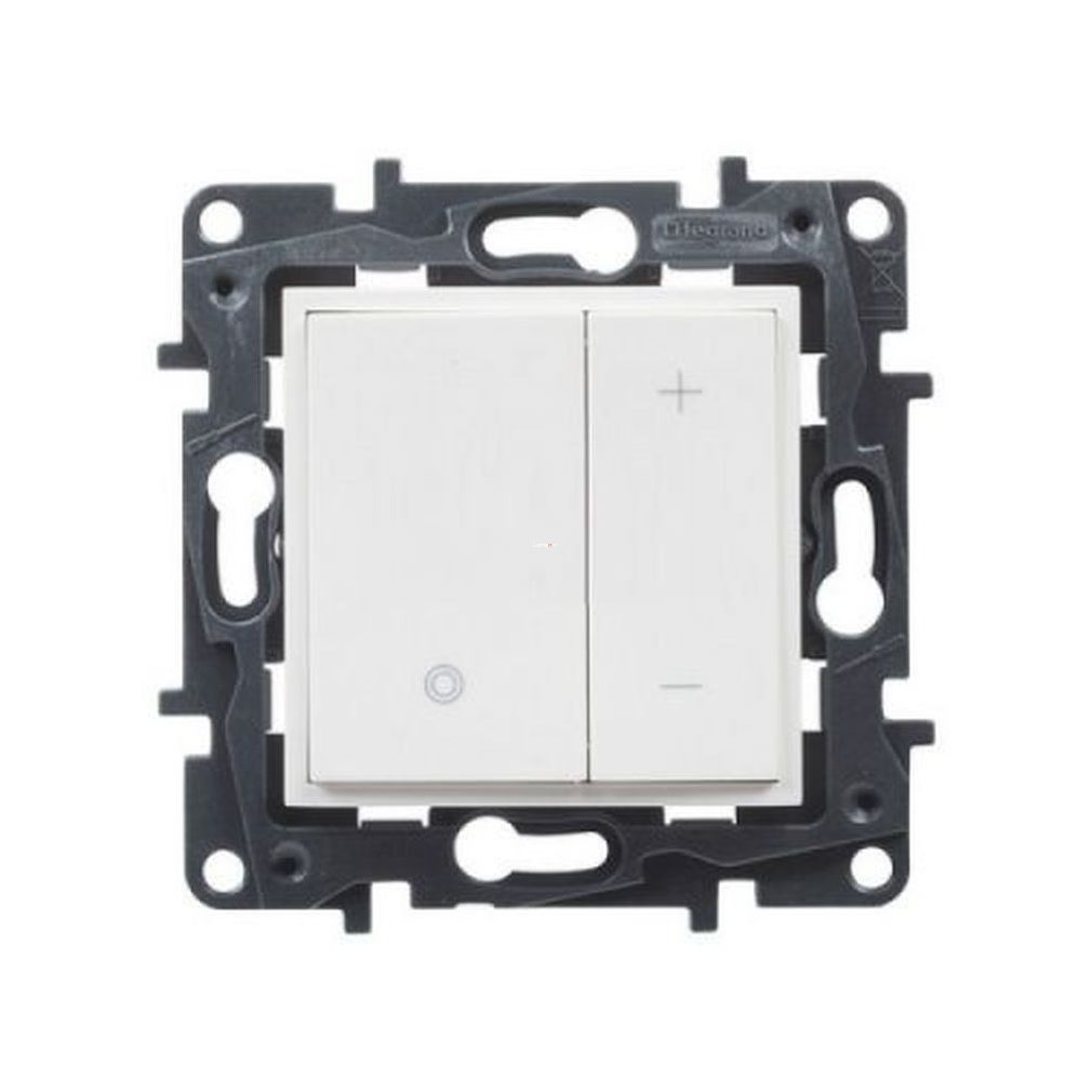 Dimmer Legrand Niloé Step alb cu buton 400W (863153A)