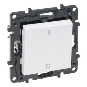   Întrerupător bipolar Legrand Niloé Step, 16AX, alb - 863102