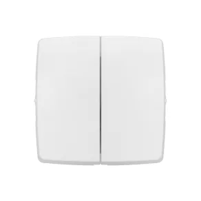   Legrand Oteo întrerupător dublu sau cadru dublu de buton, fără accesorii, 10 A, alb - 086120L